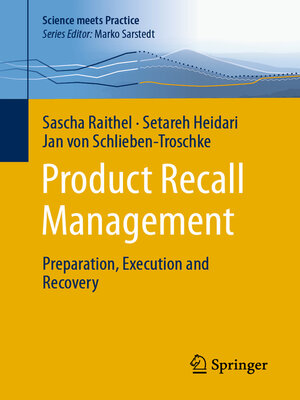 cover image of Product Recall Management